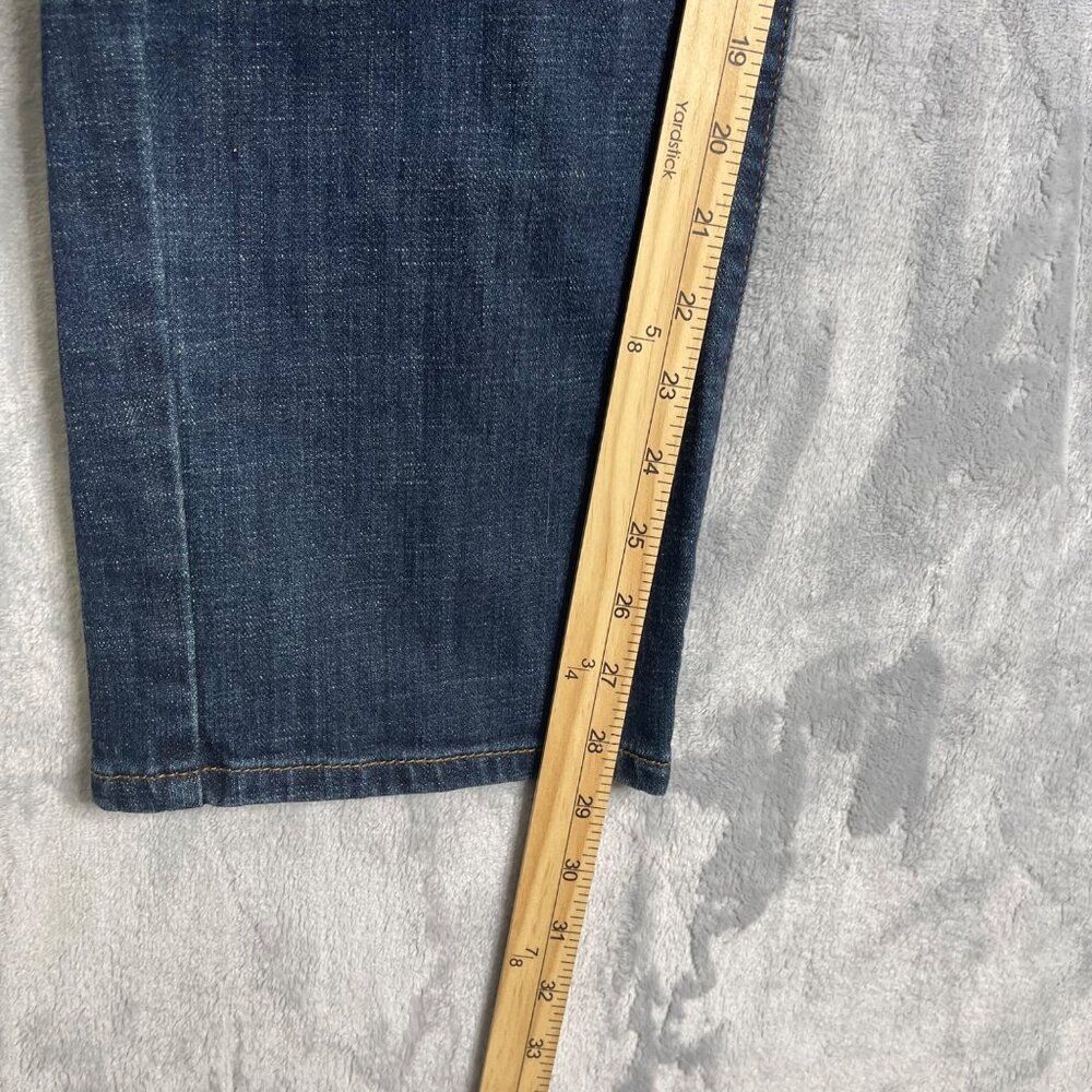 Lucky Brand 221 Straight Leg Jeans Mens 36 Blue Dark Wash Stretch Classic - Picture 7 of 11